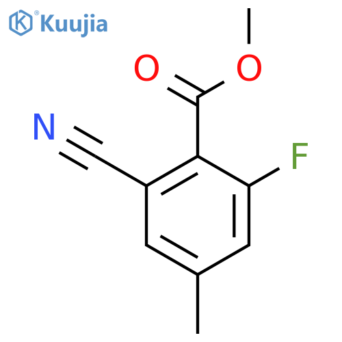 Methyl 2-cyano-6-fluoro-4-methylbenzoate structure