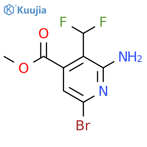 Methyl 2-amino-6-bromo-3-(difluoromethyl)pyridine-4-carboxylate structure