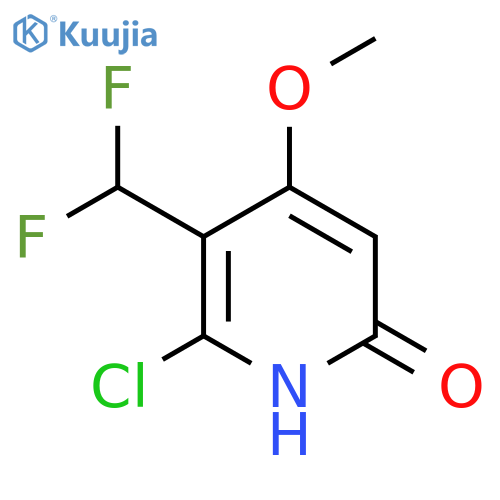 2-Chloro-3-(difluoromethyl)-6-hydroxy-4-methoxypyridine structure