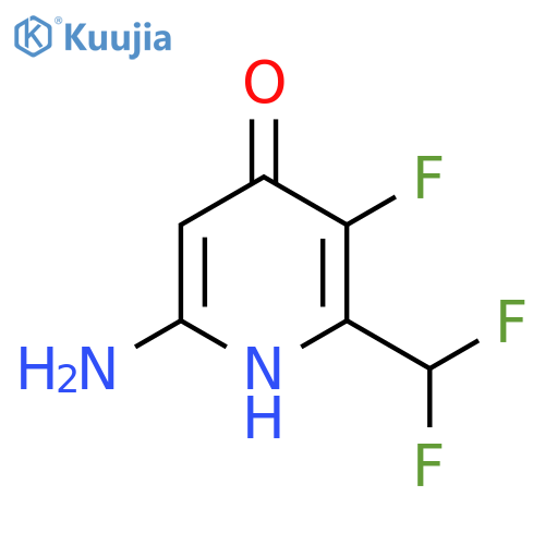 6-Amino-2-(difluoromethyl)-3-fluoro-4-hydroxypyridine structure
