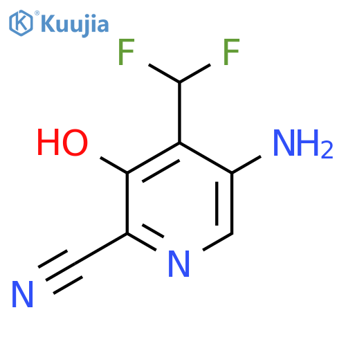 5-Amino-2-cyano-4-(difluoromethyl)-3-hydroxypyridine structure