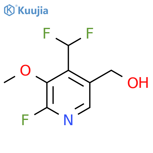 4-(Difluoromethyl)-2-fluoro-3-methoxypyridine-5-methanol structure