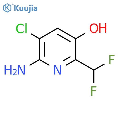 2-Amino-3-chloro-6-(difluoromethyl)-5-hydroxypyridine structure