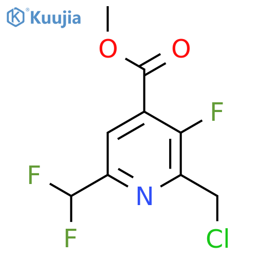Methyl 2-(chloromethyl)-6-(difluoromethyl)-3-fluoropyridine-4-carboxylate structure
