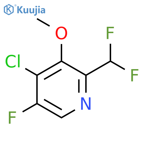 4-Chloro-2-(difluoromethyl)-5-fluoro-3-methoxypyridine structure