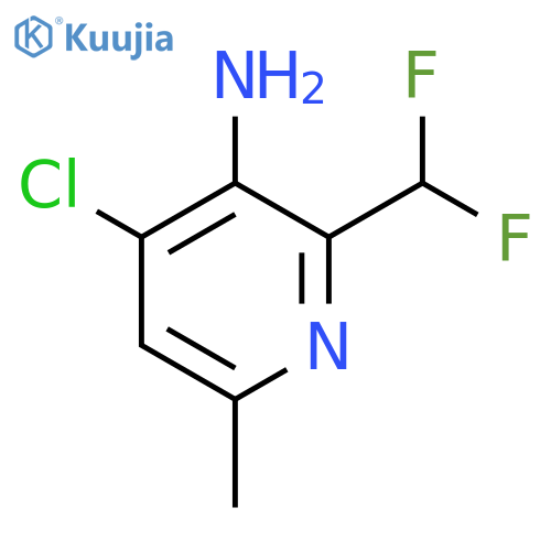 3-Amino-4-chloro-2-(difluoromethyl)-6-methylpyridine structure