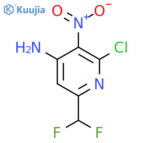 4-Amino-2-chloro-6-(difluoromethyl)-3-nitropyridine structure