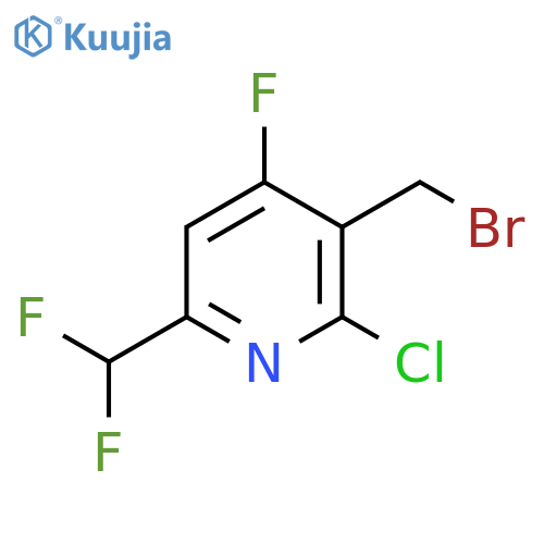 3-(Bromomethyl)-2-chloro-6-(difluoromethyl)-4-fluoropyridine structure