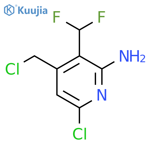 2-Amino-6-chloro-4-(chloromethyl)-3-(difluoromethyl)pyridine structure