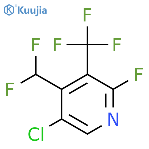 5-Chloro-4-(difluoromethyl)-2-fluoro-3-(trifluoromethyl)pyridine structure