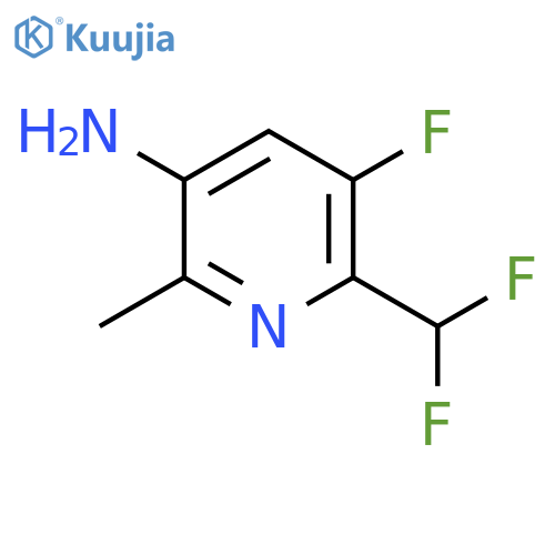 5-Amino-2-(difluoromethyl)-3-fluoro-6-methylpyridine structure