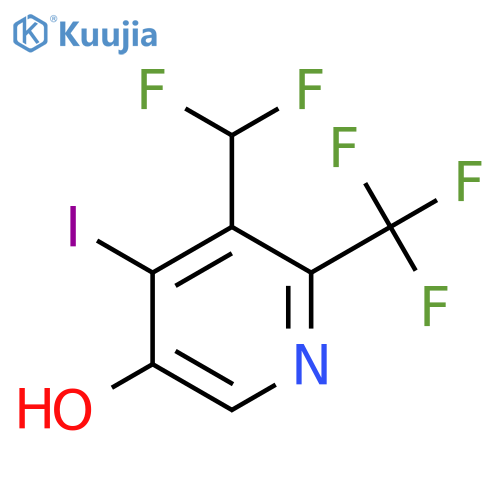 3-(Difluoromethyl)-5-hydroxy-4-iodo-2-(trifluoromethyl)pyridine structure