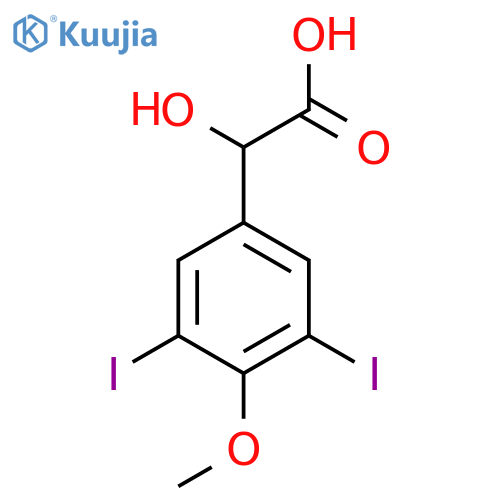 3,5-Diiodo-4-methoxymandelic acid structure