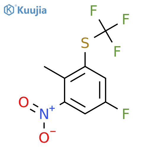 4-Fluoro-6-nitro-2-(trifluoromethylthio)toluene structure