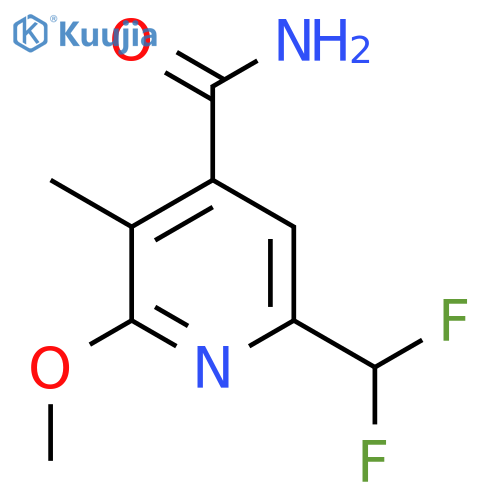6-(Difluoromethyl)-2-methoxy-3-methylpyridine-4-carboxamide structure