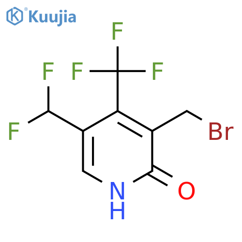 3-(Bromomethyl)-5-(difluoromethyl)-2-hydroxy-4-(trifluoromethyl)pyridine structure