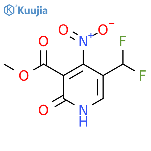 Methyl 5-(difluoromethyl)-2-hydroxy-4-nitropyridine-3-carboxylate structure
