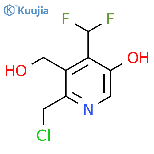 2-(Chloromethyl)-4-(difluoromethyl)-5-hydroxypyridine-3-methanol structure