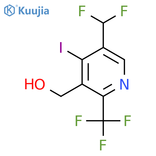 5-(Difluoromethyl)-4-iodo-2-(trifluoromethyl)pyridine-3-methanol structure