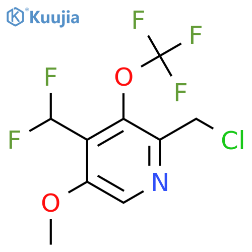 2-(Chloromethyl)-4-(difluoromethyl)-5-methoxy-3-(trifluoromethoxy)pyridine structure