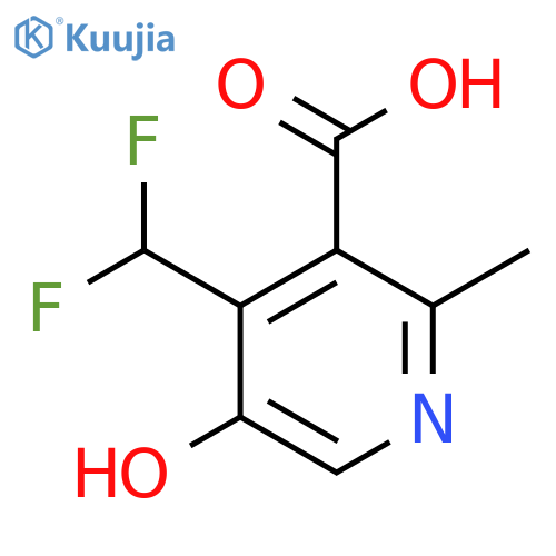 4-(Difluoromethyl)-5-hydroxy-2-methylpyridine-3-carboxylic acid structure