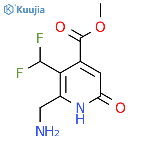 Methyl 2-(aminomethyl)-3-(difluoromethyl)-6-hydroxypyridine-4-carboxylate structure