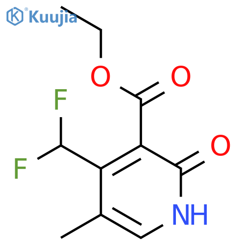 Ethyl 4-(difluoromethyl)-2-hydroxy-5-methylpyridine-3-carboxylate structure
