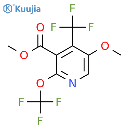 Methyl 5-methoxy-2-(trifluoromethoxy)-4-(trifluoromethyl)pyridine-3-carboxylate structure