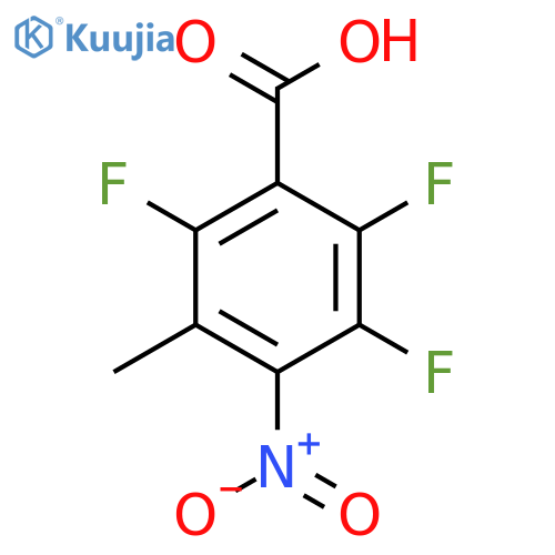 3-Methyl-4-nitro-2,5,6-trifluorobenzoic acid structure