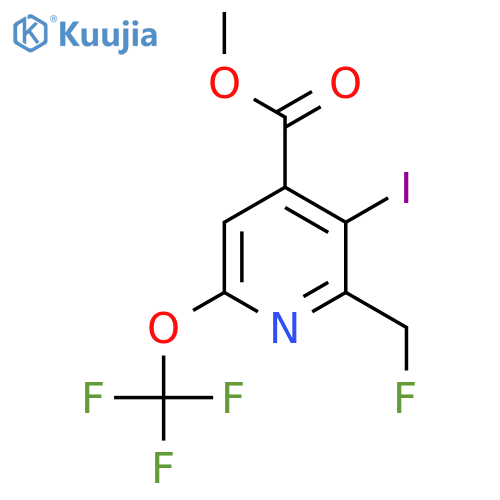 Methyl 2-(fluoromethyl)-3-iodo-6-(trifluoromethoxy)pyridine-4-carboxylate structure