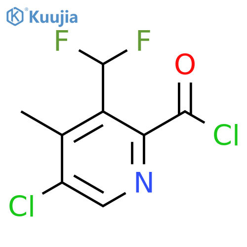 5-Chloro-3-(difluoromethyl)-4-methylpyridine-2-carbonyl chloride structure