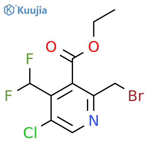 Ethyl 2-(bromomethyl)-5-chloro-4-(difluoromethyl)pyridine-3-carboxylate structure