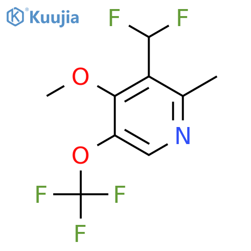 3-(Difluoromethyl)-4-methoxy-2-methyl-5-(trifluoromethoxy)pyridine structure