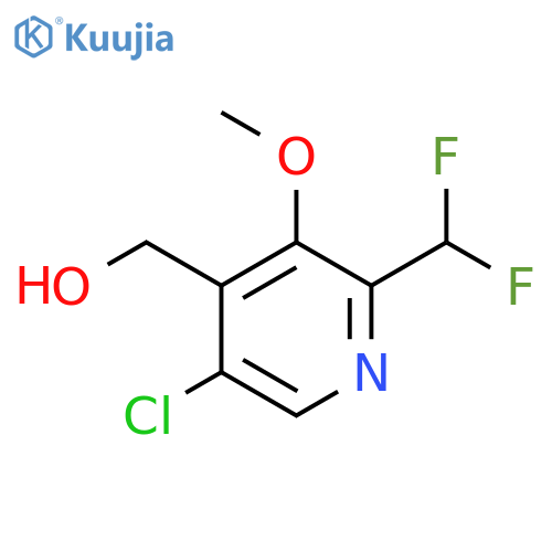 5-Chloro-2-(difluoromethyl)-3-methoxypyridine-4-methanol structure