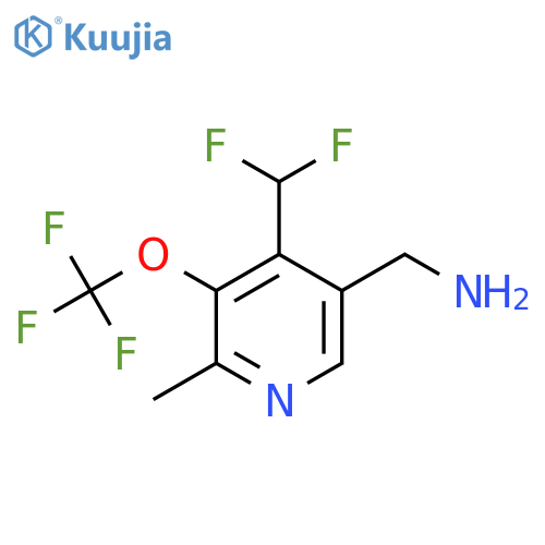 5-(Aminomethyl)-4-(difluoromethyl)-2-methyl-3-(trifluoromethoxy)pyridine structure
