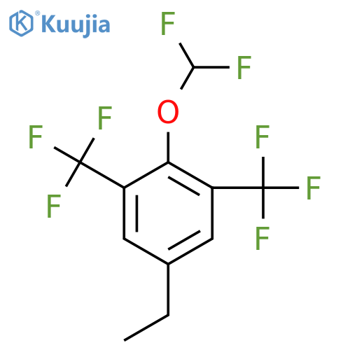 1,3-Bis(trifluoromethyl)-2-(difluoromethoxy)-5-ethylbenzene structure