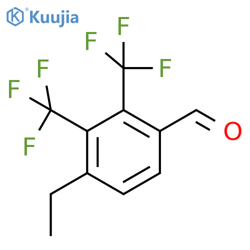 2,3-Bis(trifluoromethyl)-4-ethylbenzaldehyde structure
