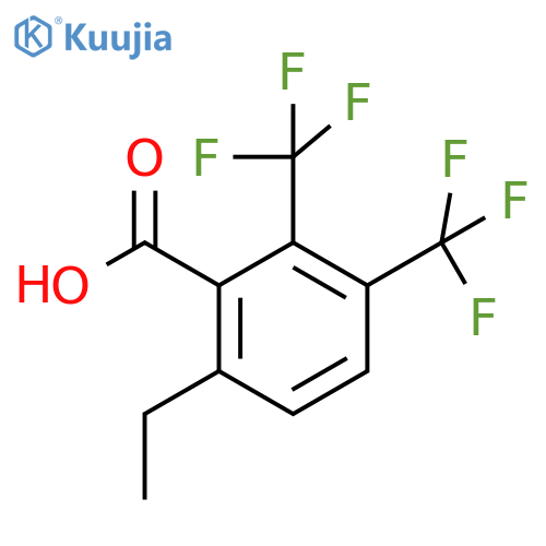 2,3-Bis(trifluoromethyl)-6-ethylbenzoic acid structure