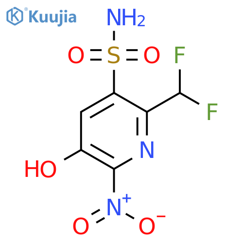 2-(Difluoromethyl)-5-hydroxy-6-nitropyridine-3-sulfonamide structure
