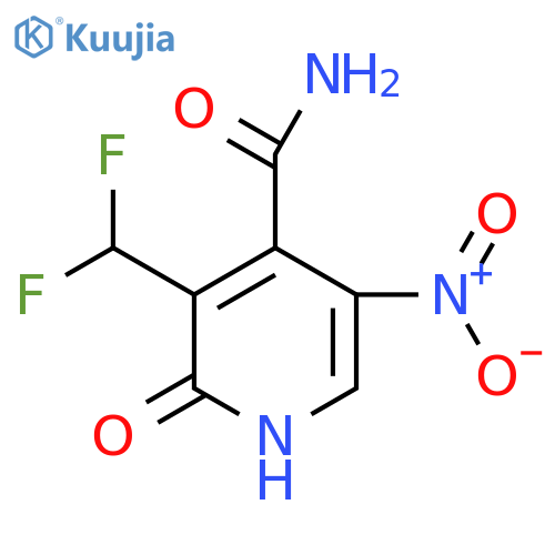 3-(Difluoromethyl)-2-hydroxy-5-nitropyridine-4-carboxamide structure