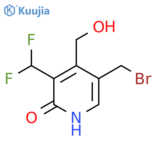 5-(Bromomethyl)-3-(difluoromethyl)-2-hydroxypyridine-4-methanol structure