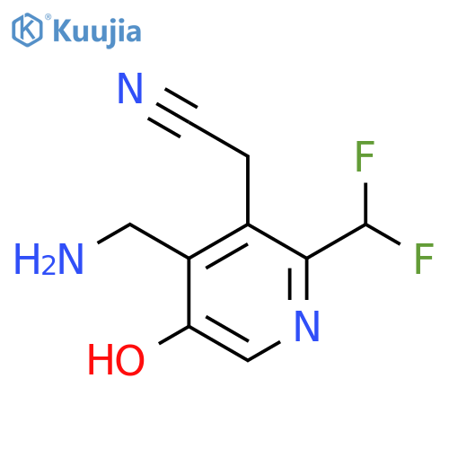 4-(Aminomethyl)-2-(difluoromethyl)-5-hydroxypyridine-3-acetonitrile structure