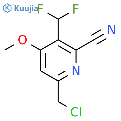 6-(Chloromethyl)-2-cyano-3-(difluoromethyl)-4-methoxypyridine structure