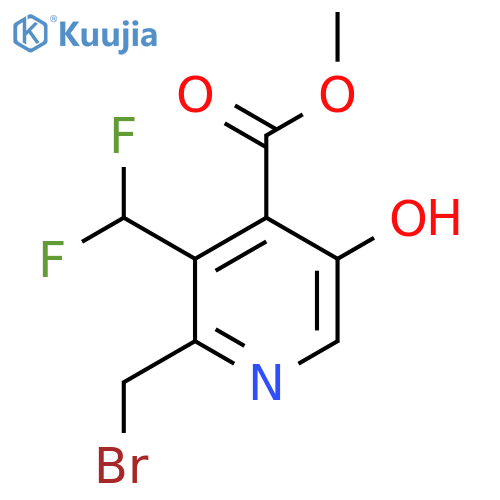 Methyl 2-(bromomethyl)-3-(difluoromethyl)-5-hydroxypyridine-4-carboxylate structure