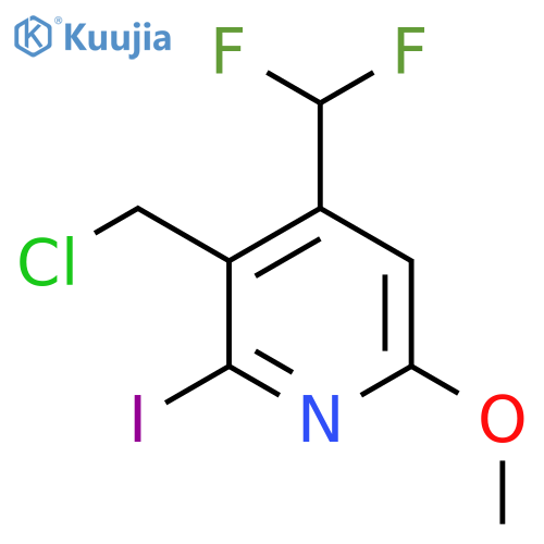 3-(Chloromethyl)-4-(difluoromethyl)-2-iodo-6-methoxypyridine structure