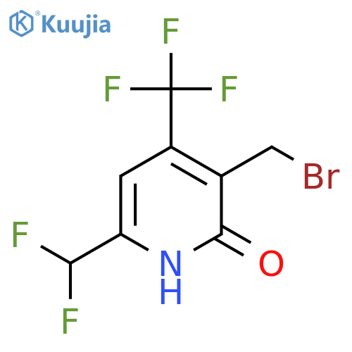3-(Bromomethyl)-6-(difluoromethyl)-2-hydroxy-4-(trifluoromethyl)pyridine structure