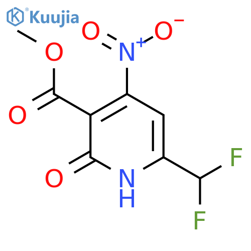 Methyl 6-(difluoromethyl)-2-hydroxy-4-nitropyridine-3-carboxylate structure