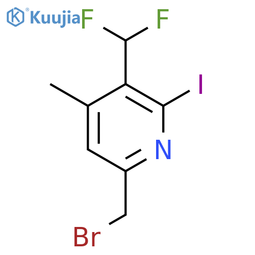 6-(Bromomethyl)-3-(difluoromethyl)-2-iodo-4-methylpyridine structure