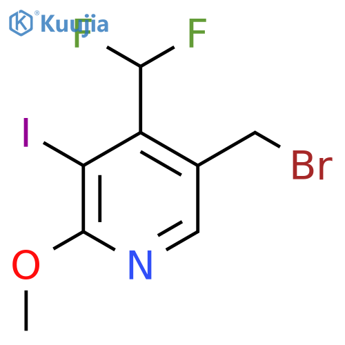 5-(Bromomethyl)-4-(difluoromethyl)-3-iodo-2-methoxypyridine structure