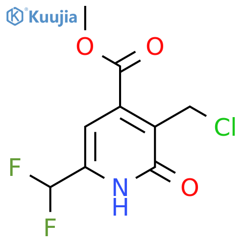 Methyl 3-(chloromethyl)-6-(difluoromethyl)-2-hydroxypyridine-4-carboxylate structure
